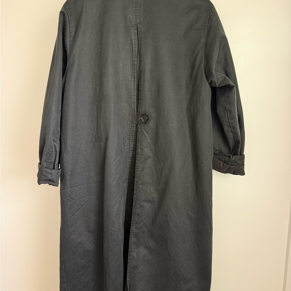 WAXED TRENCH COAT WITH CORDUROY COLLAR - Picture 2 of 5